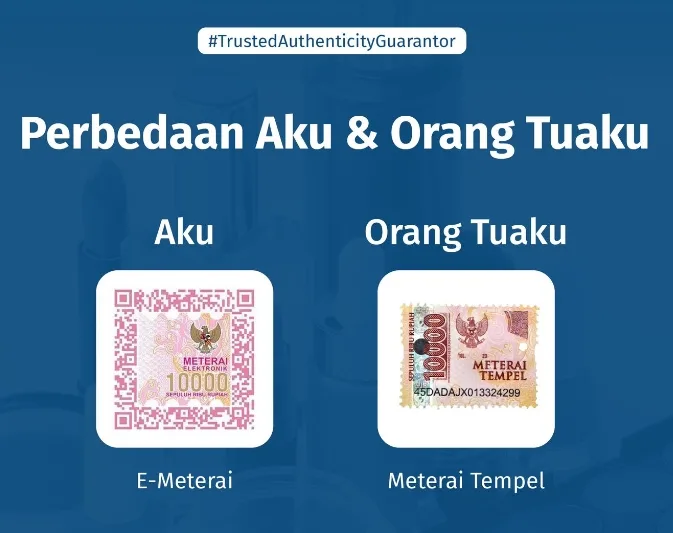 perbedaan e-meterai CASN dan meterai tempel